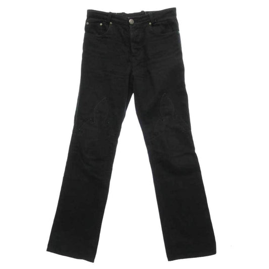 CHROME HEARTS クロムハーツ（原本無） OLD FLEURKNEE DNM PANTS オールド フレアニー デニム パンツ ブラック系 30【中古】