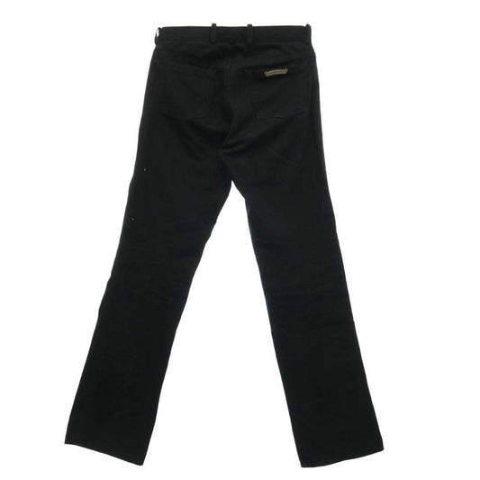 CHROME HEARTS クロムハーツ（原本無） OLD FLEURKNEE DNM PANTS オールド フレアニー デニム パンツ ブラック系 30【中古】
