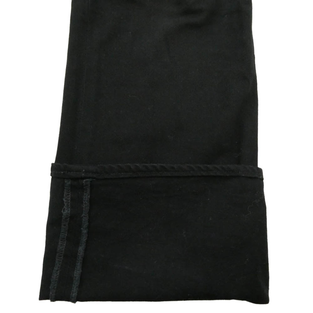 CHROME HEARTS クロムハーツ（原本無） OLD FLEURKNEE DNM PANTS オールド フレアニー デニム パンツ ブラック系 30【中古】