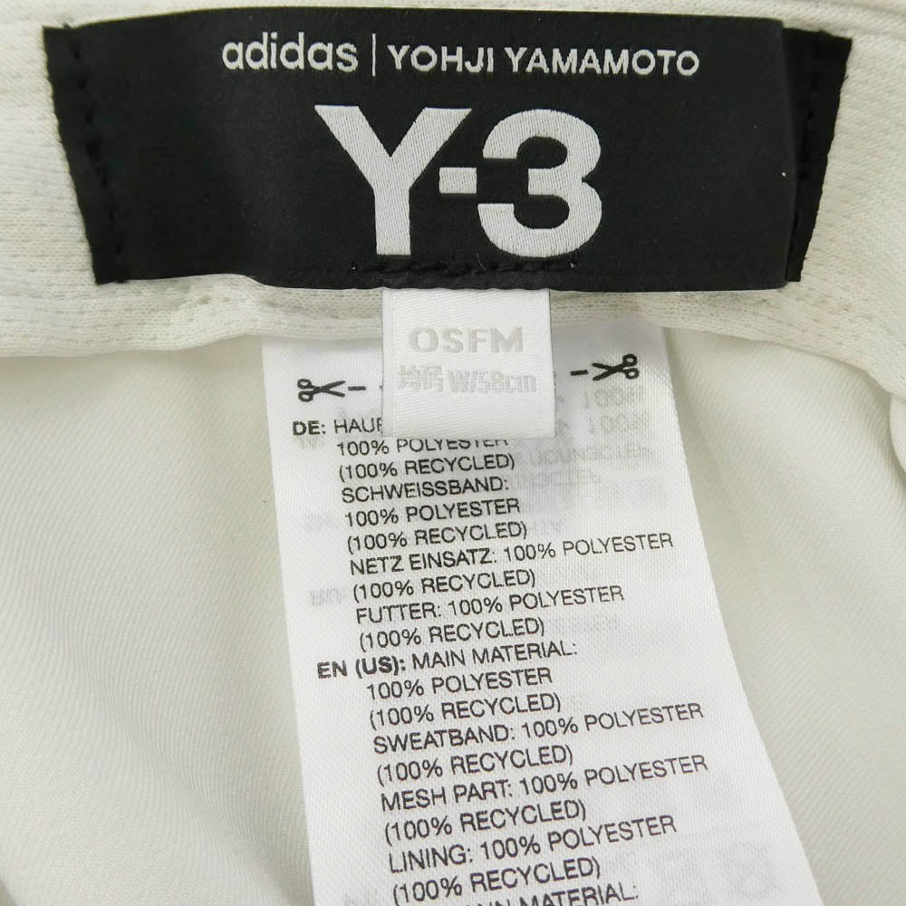 Y-3 Yohji Yamamoto ワイスリー ヨウジヤマモト JX8784 BASEBALL CAP CLIMACOOL ベースボール キャップ ホワイト系【中古】