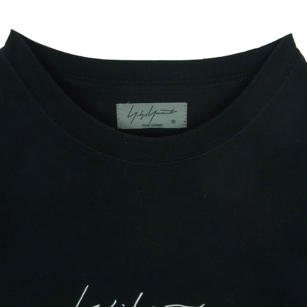 Yohji Yamamoto POUR HOMME ヨウジヤマモトプールオム NEW ERA ニューエラ HW-T38-082 ロゴ 半袖 Tシャツ カットソー ブラック系 6【中古】