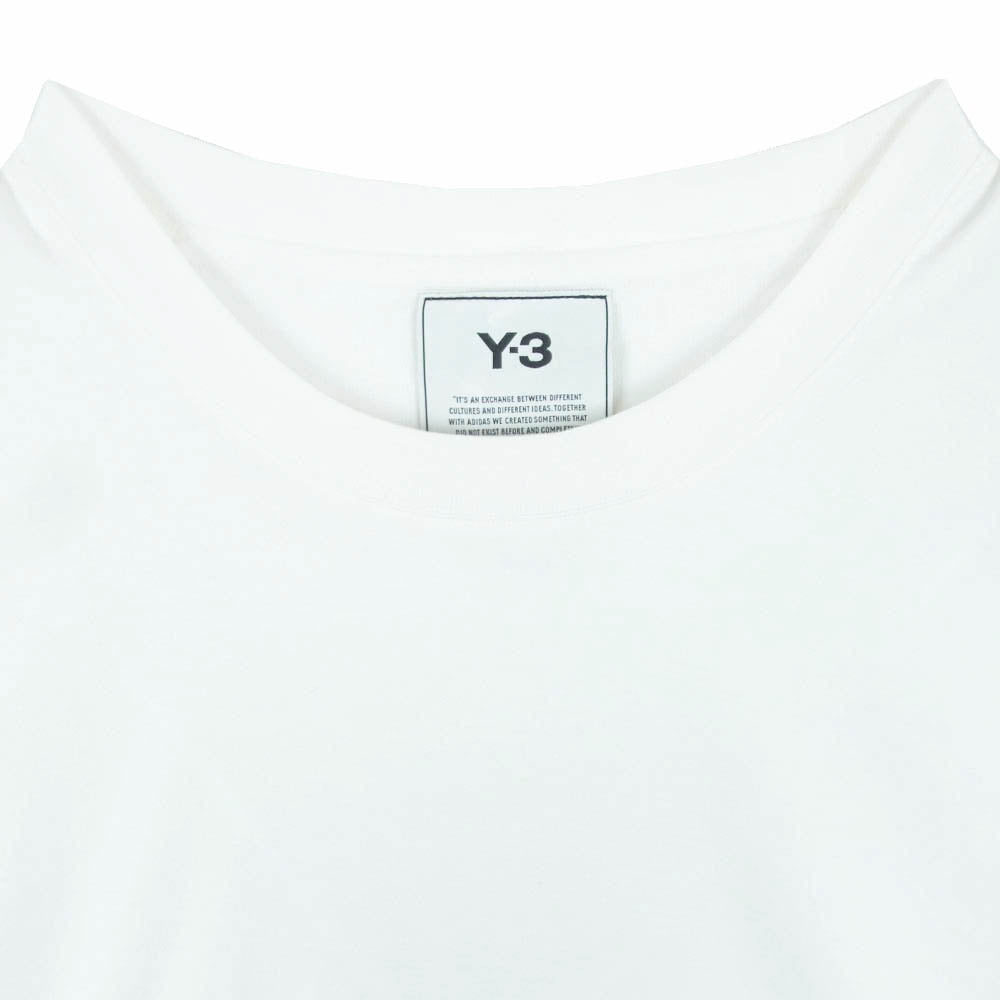 Y-3 Yohji Yamamoto ワイスリー ヨウジヤマモト H16335 M 3 STP SS TEE バック 3ストライプ 半袖 Tシャツ ホワイト系 XL【中古】