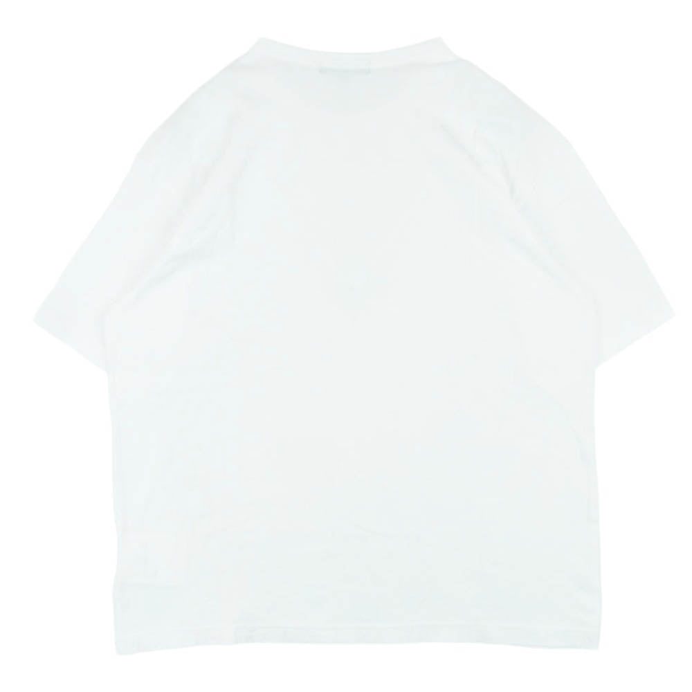 COMME des GARCONS HOMME コムデギャルソンオム HO-T101 Cotton Jersey Garment Print T-Shirts コットン ロゴ 半袖 Tシャツ カットソー ホワイト系 XL【中古】