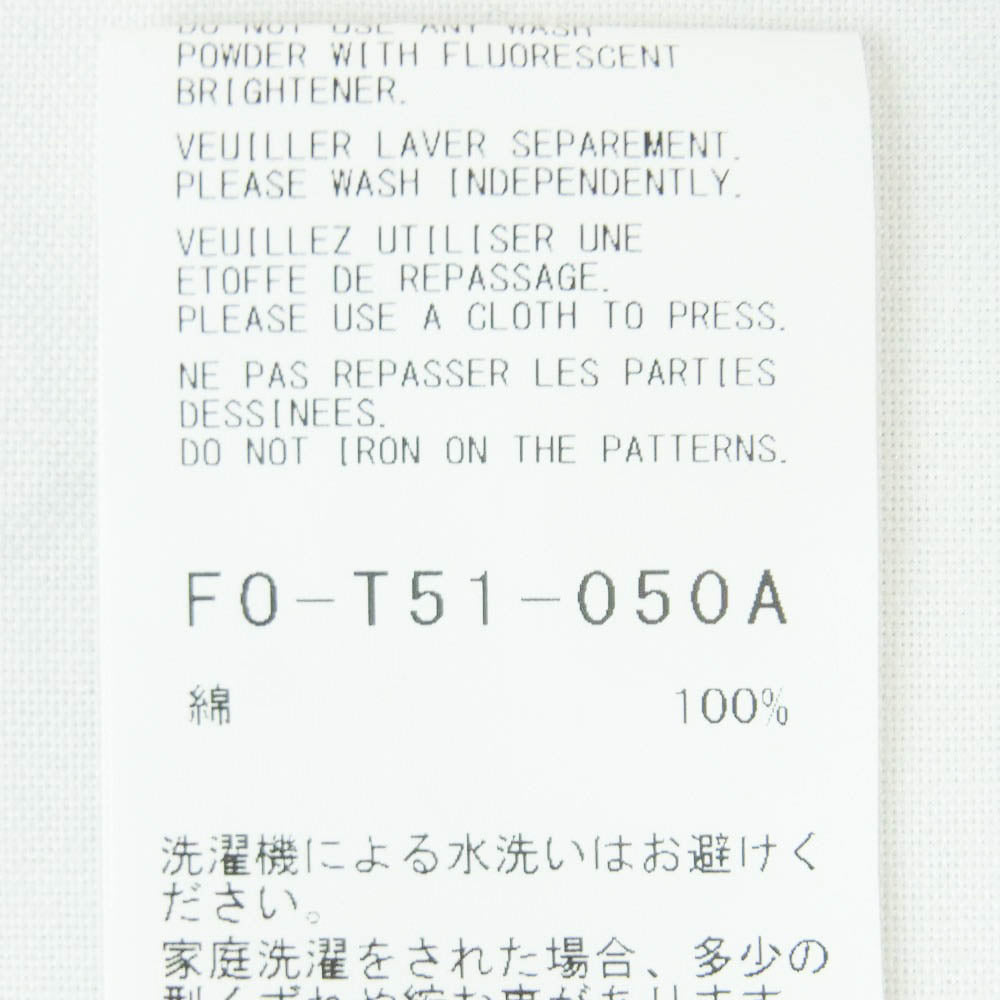 Yohji Yamamoto ヨウジヤマモト 24AW F0-T51-050A FEMME Signature Logo Pack T-Shirt フェム 半袖 Tシャツ カットソー ホワイト系 4【中古】