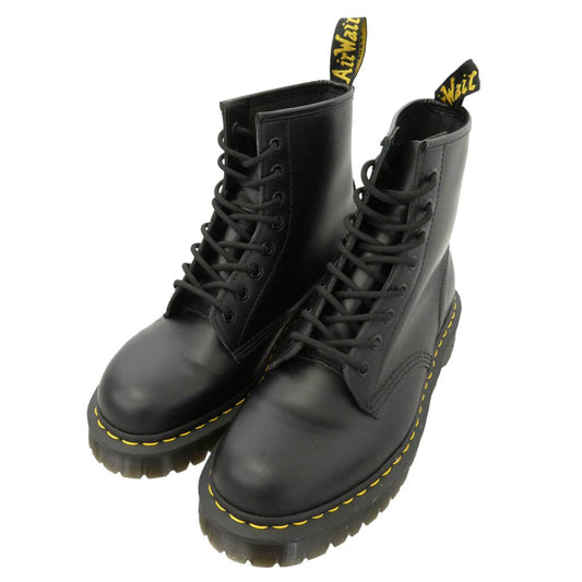 Dr.Martens ドクターマーチン BEX SMOOTH LEATHER BOOTS BLACK SMOOTH LEATHER 8ホール レザー ブーツ ブラック系 UK9【中古】