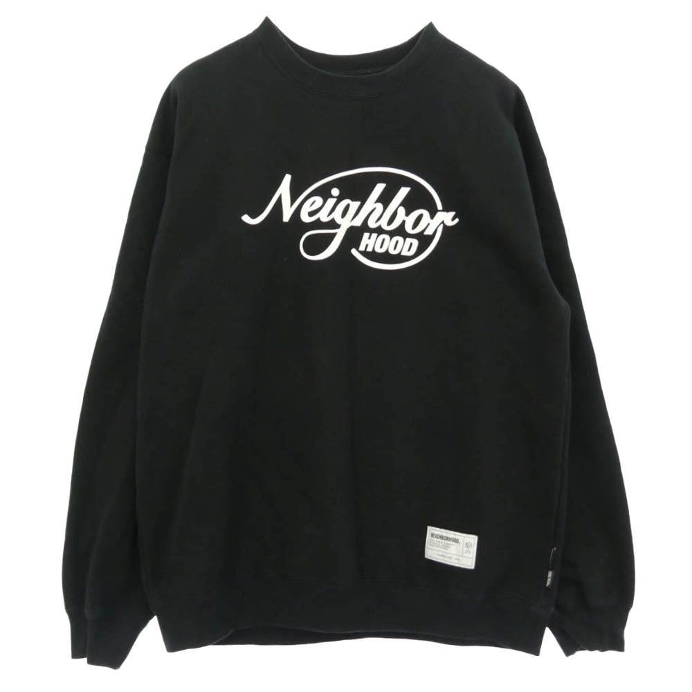 NEIGHBORHOOD ネイバーフッド 25AW 252BWNH-CSM01 SHELTECH WARM SWEAT SHIRT LS シェルテック ウォーム スウェット シャツ トレーナー ブラック系 L【中古】
