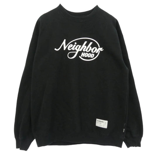 NEIGHBORHOOD ネイバーフッド 25AW 252BWNH-CSM01 SHELTECH WARM SWEAT SHIRT LS シェルテック ウォーム スウェット シャツ トレーナー ブラック系 L【中古】