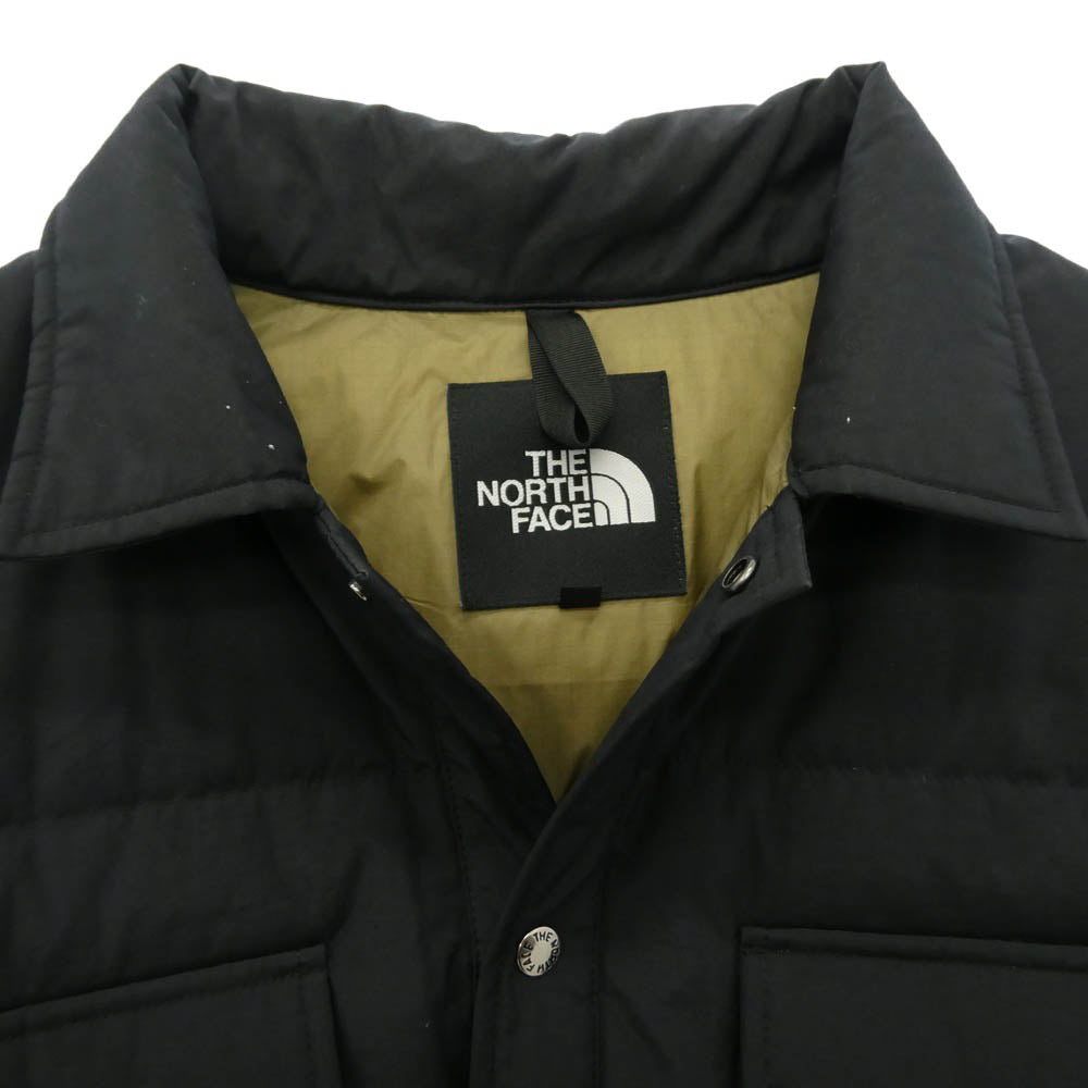 THE NORTH FACE ノースフェイス ND92532 Stuffed Shirt スタッフド シャツ ダウン ジャケット ブラック系 XL【中古】