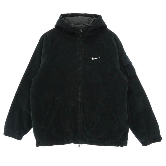 Supreme シュプリーム NIKE ナイキ 22SS × NIKE ナイキ Arc Corduroy Hooded Jacket アーク コーデュロイ フーデッド ジャケット ブラック系 M【中古】