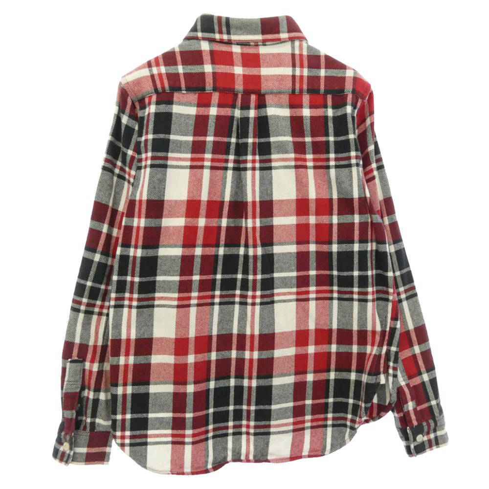 WOOLRICH ウールリッチ 長袖 チェック シャツ マルチカラー系 レッド系 M【中古】