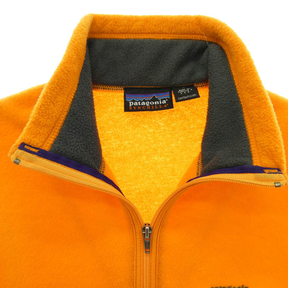 patagonia パタゴニア W716F Synchilla シンチラ ボア フリース ベスト オレンジ系 M【中古】