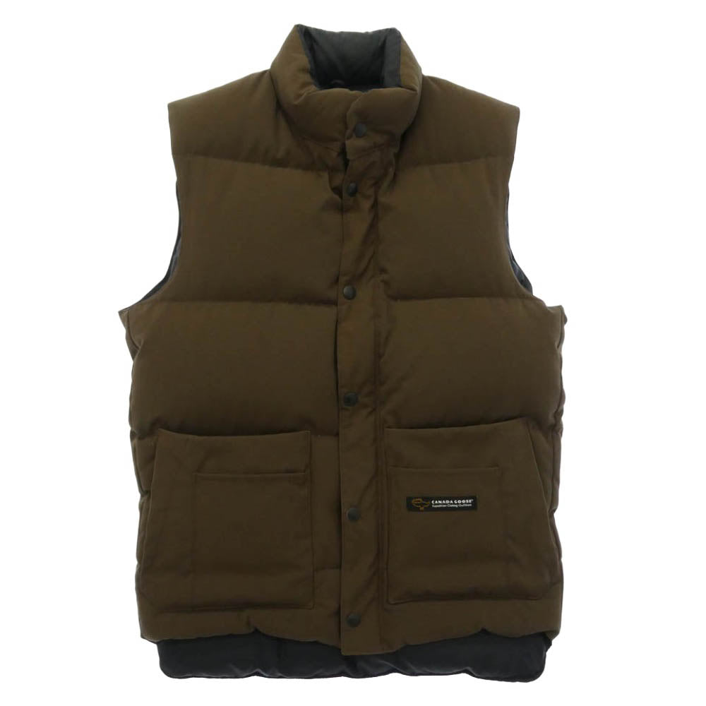 CANADA GOOSE カナダグース 2830JM FREESTYLE VEST フリースタイル ダウン ベスト カーキ系 XS【中古】