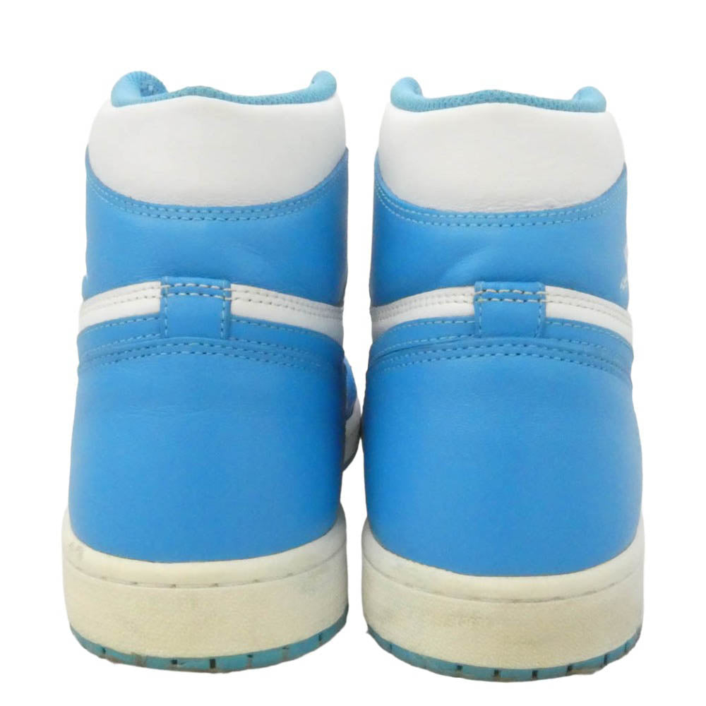 NIKE ナイキ 555088-117 Air Jordan 1 Retro High UNC AJ1 エアジョーダン1 レトロ ハイ ハイカット スニーカー ライトブルー系 ホワイト系 28.5cm【中古】