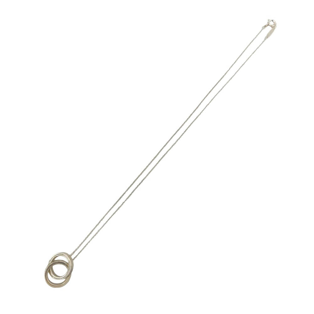 TIFFANY&Co. ティファニー インターロッキング サークル ペンダント ネックレス シルバー系【中古】