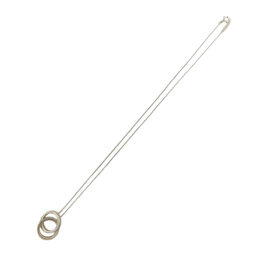 TIFFANY&Co. ティファニー インターロッキング サークル ペンダント ネックレス シルバー系【中古】