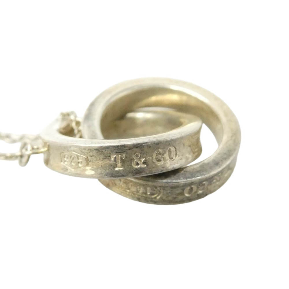 TIFFANY&Co. ティファニー インターロッキング サークル ペンダント ネックレス シルバー系【中古】