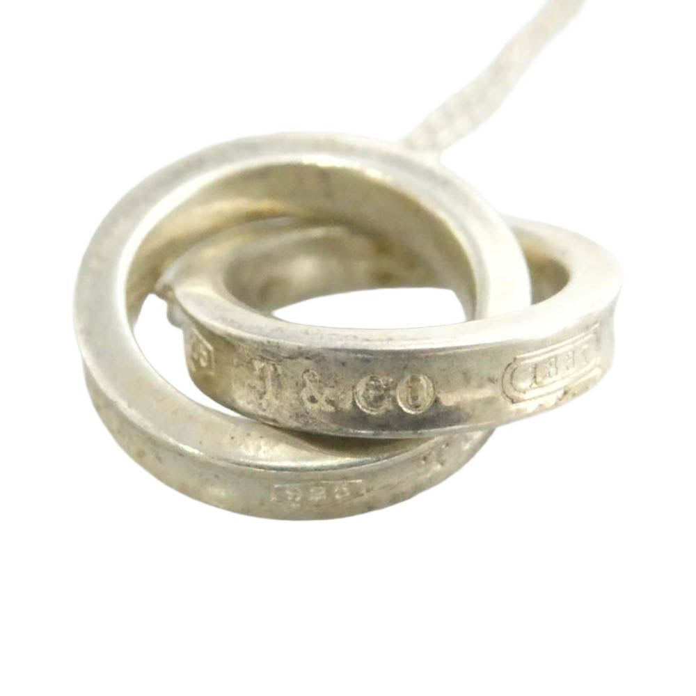 TIFFANY&Co. ティファニー インターロッキング サークル ペンダント ネックレス シルバー系【中古】