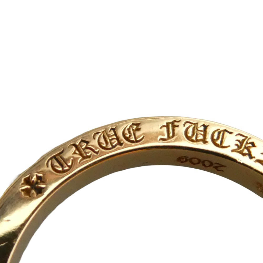 CHROME HEARTS クロムハーツ（原本無） 22K TFP PNK BIG トゥルー ファッキンパンク ビッグパンク リング ゴールド系 22号【中古】