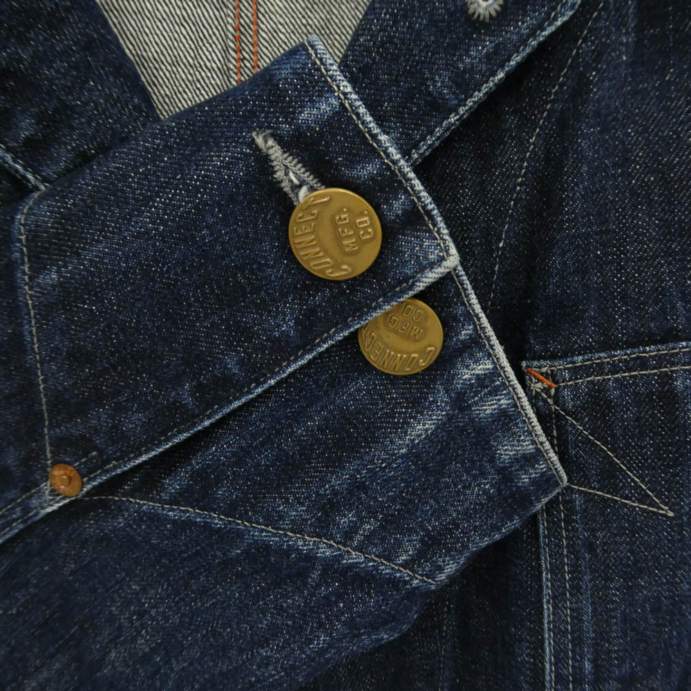 Pherrow's フェローズ Lot 555 1920s Style デニム カバーオール ジャケット インディゴブルー系 40【中古】