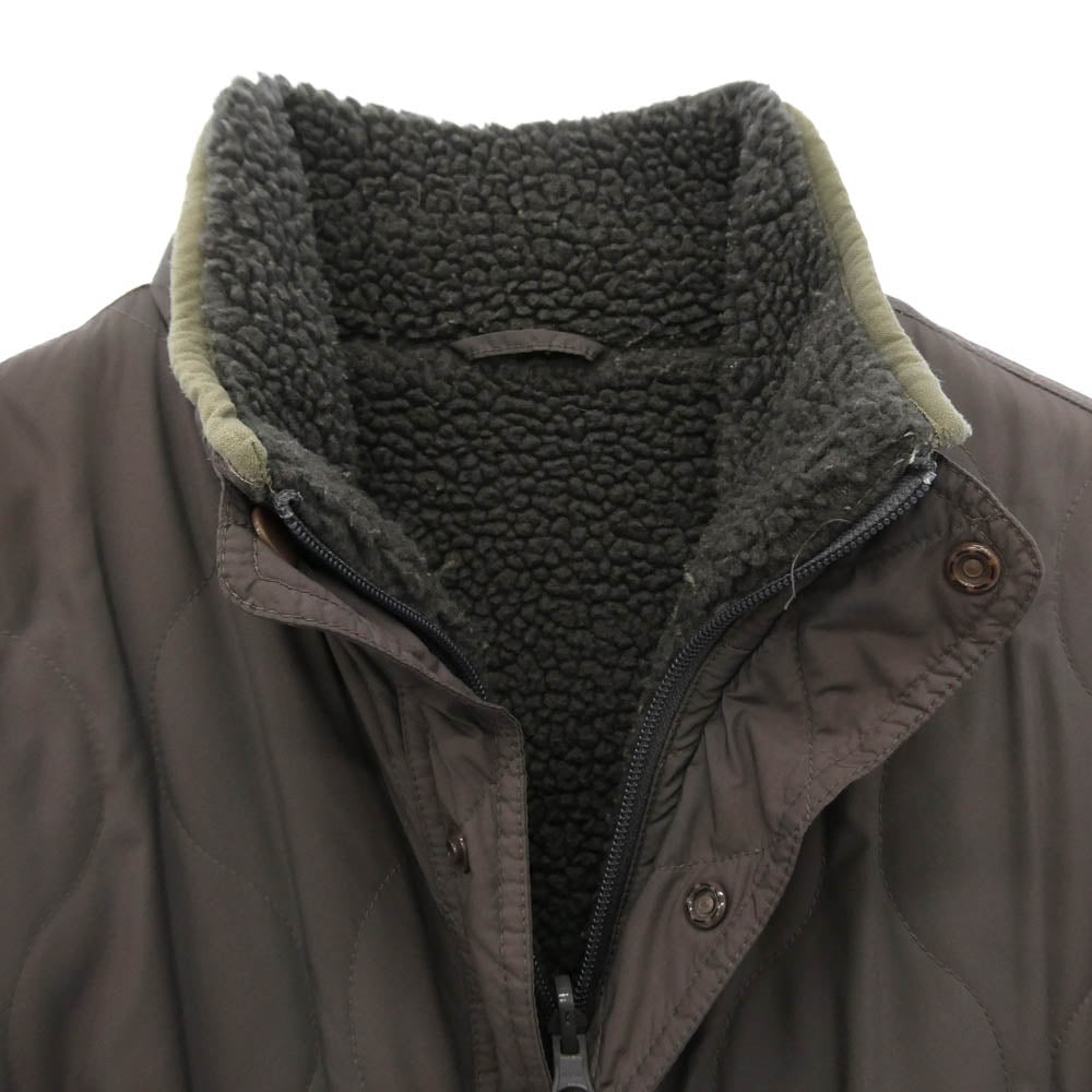 STUSSY ステューシー 00s Old Stussy リバーシブル フリース ナイロンキルト ジャケット ブラウン系 L【中古】