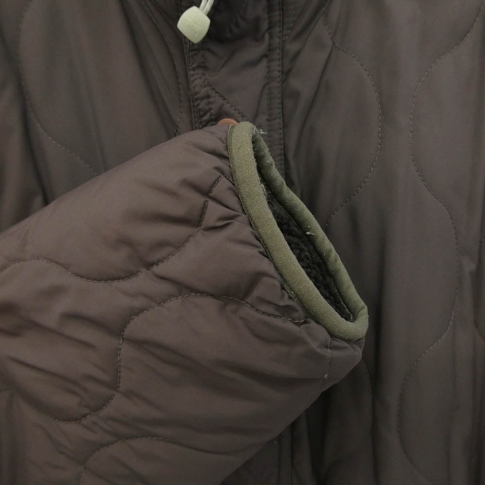 STUSSY ステューシー 00s Old Stussy リバーシブル フリース ナイロンキルト ジャケット ブラウン系 L【中古】