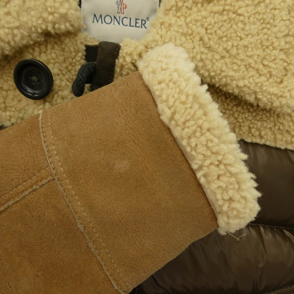 MONCLER モンクレール 220914131215 DELACROIX ドラクロア ムートン ダウンジャケット ブラウン系 3【中古】