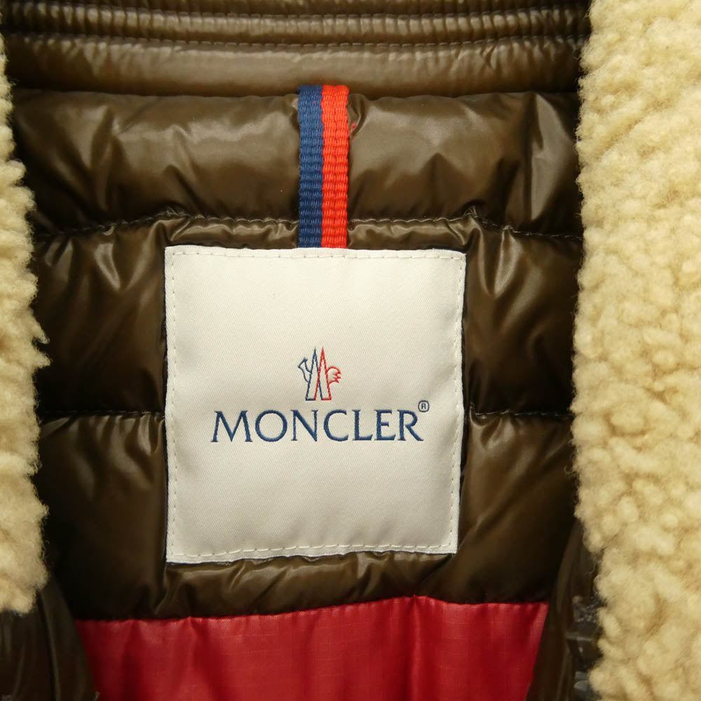 MONCLER モンクレール 220914131215 DELACROIX ドラクロア ムートン ダウンジャケット ブラウン系 3【中古】