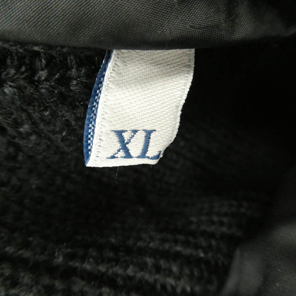 MONCLER モンクレール H20919B50800 CARDIGAN TRICOT ニット切替 ロゴワッペン ダウン ジャケット ブラック系 XL【中古】
