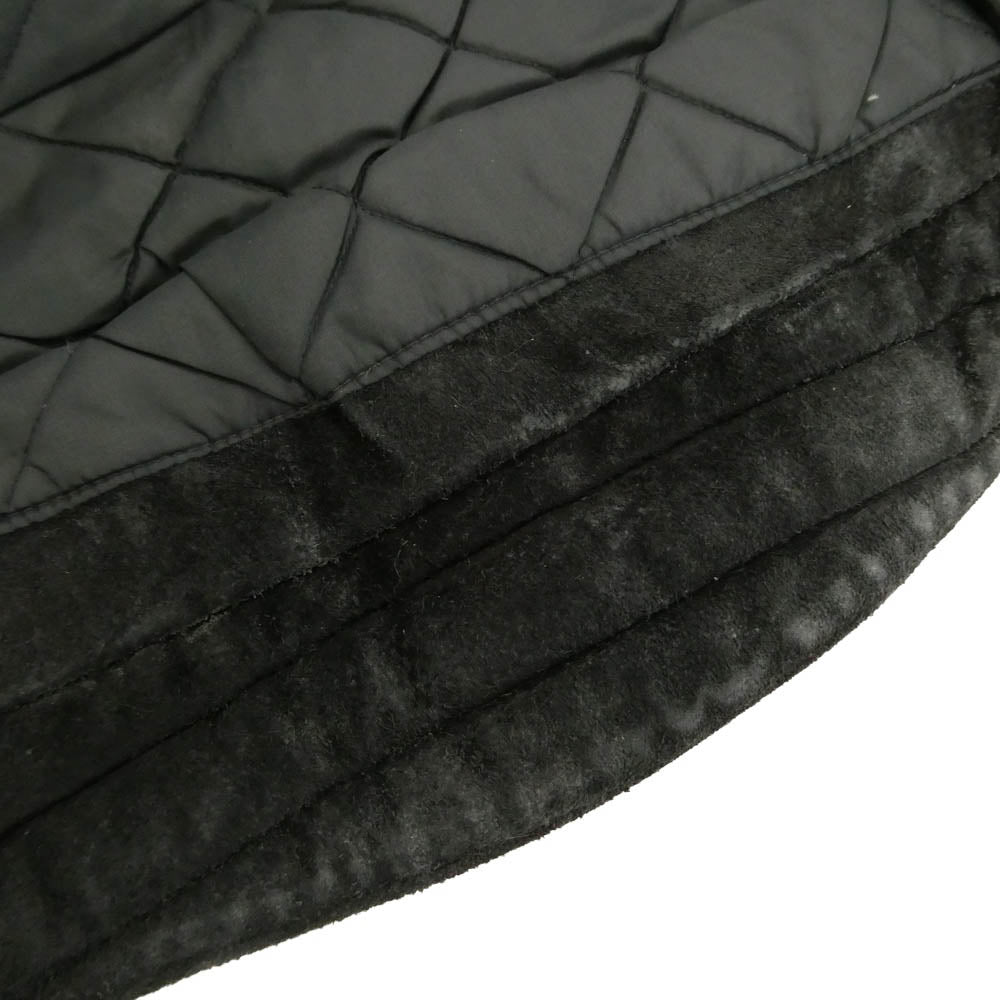 HARLEY DAVIDSON ハーレーダビッドソン USA製 80s SCOVILL ZIP バーアンドシールドタグ 襟ボア ダブルライダース レザー ジャケット ブラック系 44【中古】