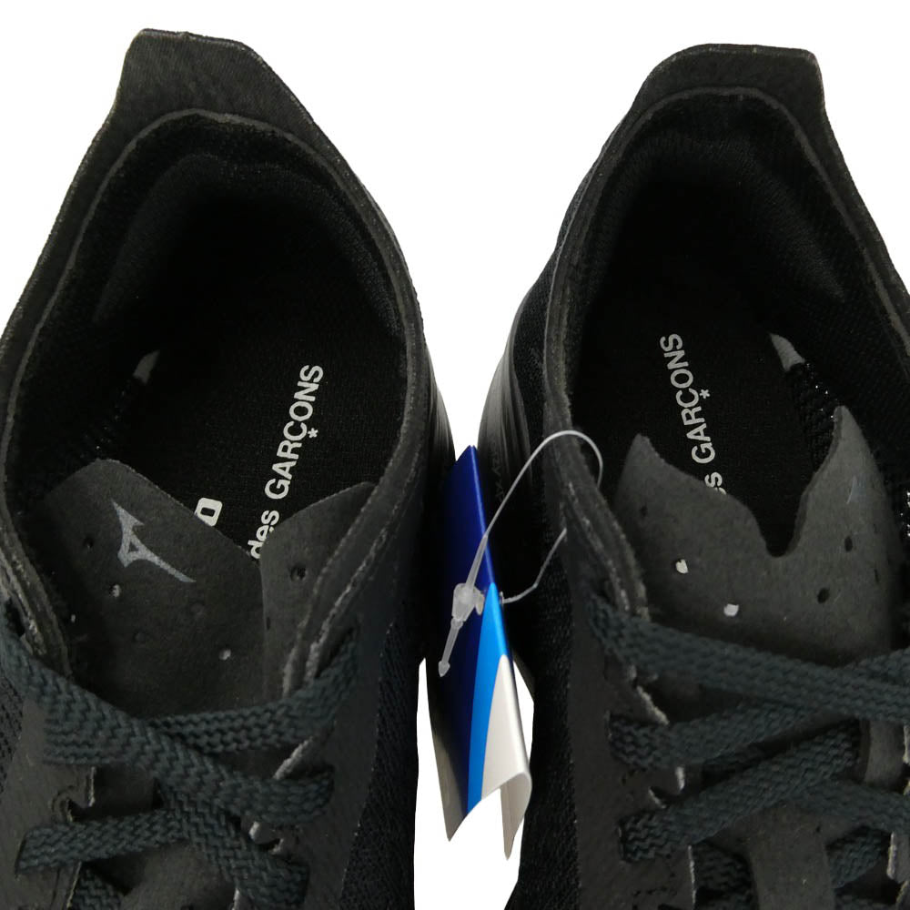 COMME des GARCONS コムデギャルソン Mizuno ミズノ D1GD252801 × Mizuno Wave Rebellion Pro CDG ミズノ ウェーブ リベリオン プロ スニーカー シューズ ブラック系 23cm【新古品】【未使用】【中古】