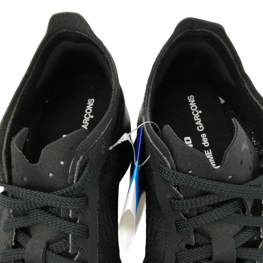 COMME des GARCONS コムデギャルソン Mizuno ミズノ D1GD252801 × Mizuno Wave Rebellion Pro CDG ミズノ ウェーブ リベリオン プロ スニーカー シューズ ブラック系 23cm【新古品】【未使用】【中古】