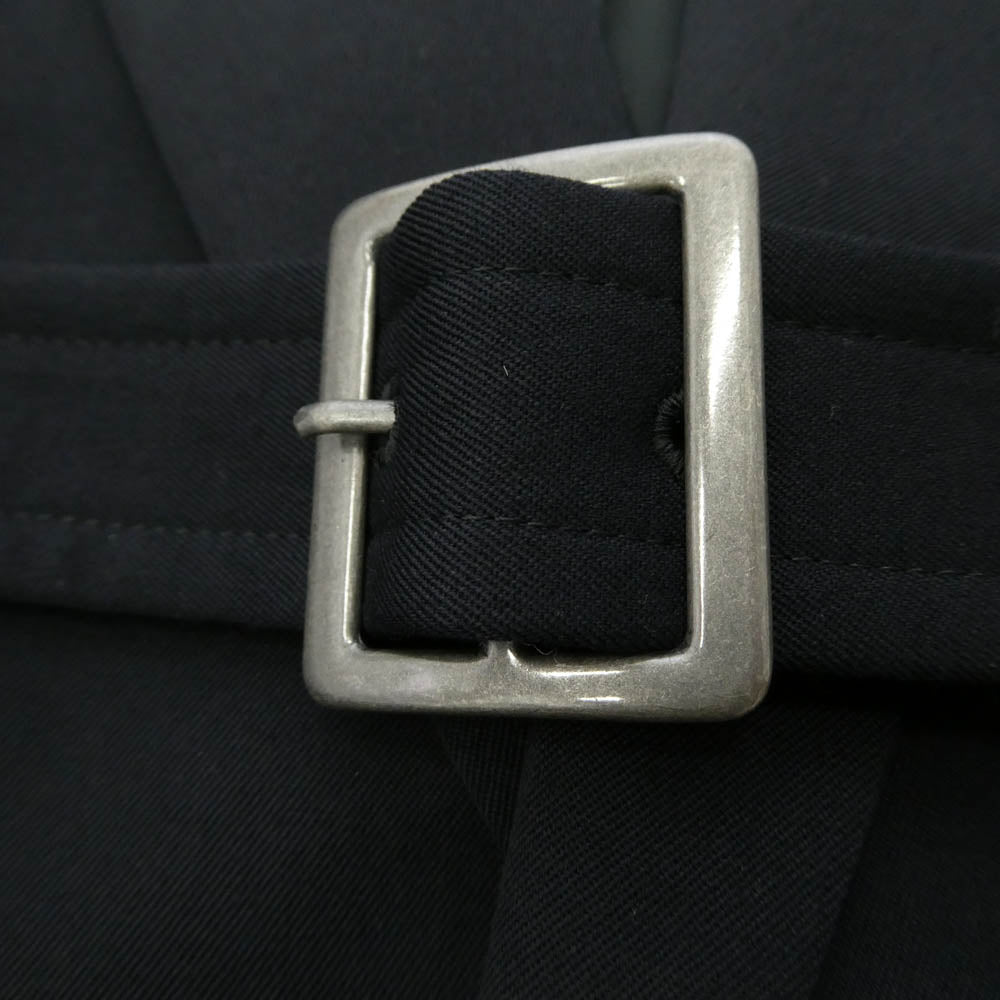 COMME des GARCONS HOMME DEUX コムデギャルソンオムドゥ 26SS DQ-J045 BELTED JACKET ベルテッドデザイン ダブルバックル パラシュート テーラードジャケット ネイビー系 XS【極上美品】【中古】