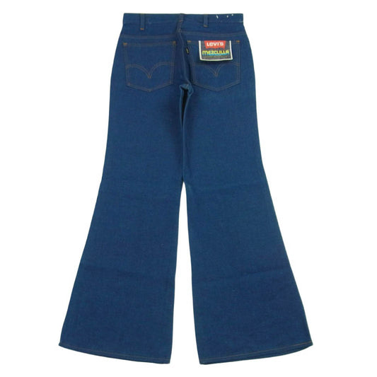 Levi's リーバイス 70 80s VINTAGE ヴィンテージ ボタン裏刻印333 メキシコ製 フレア デニム パンツ インディゴブルー系 サイズ表記なし【極上美品】【中古】