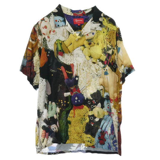 Supreme シュプリーム Kelley More Love Hours Rayon Shirt ケリー モア ラブ アワーズ レーヨン 半袖 シャツ イエロー系 M【中古】