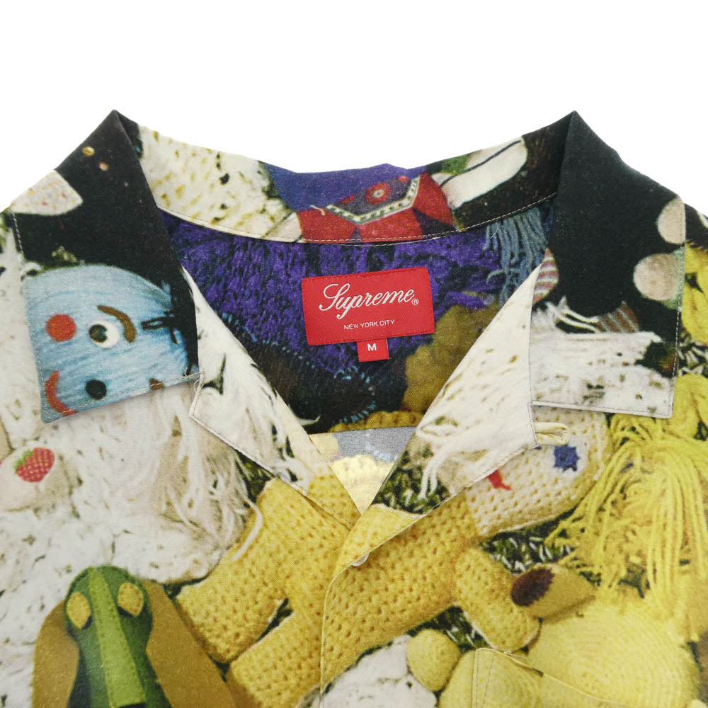 Supreme シュプリーム Kelley More Love Hours Rayon Shirt ケリー モア ラブ アワーズ レーヨン 半袖 シャツ イエロー系 M【中古】