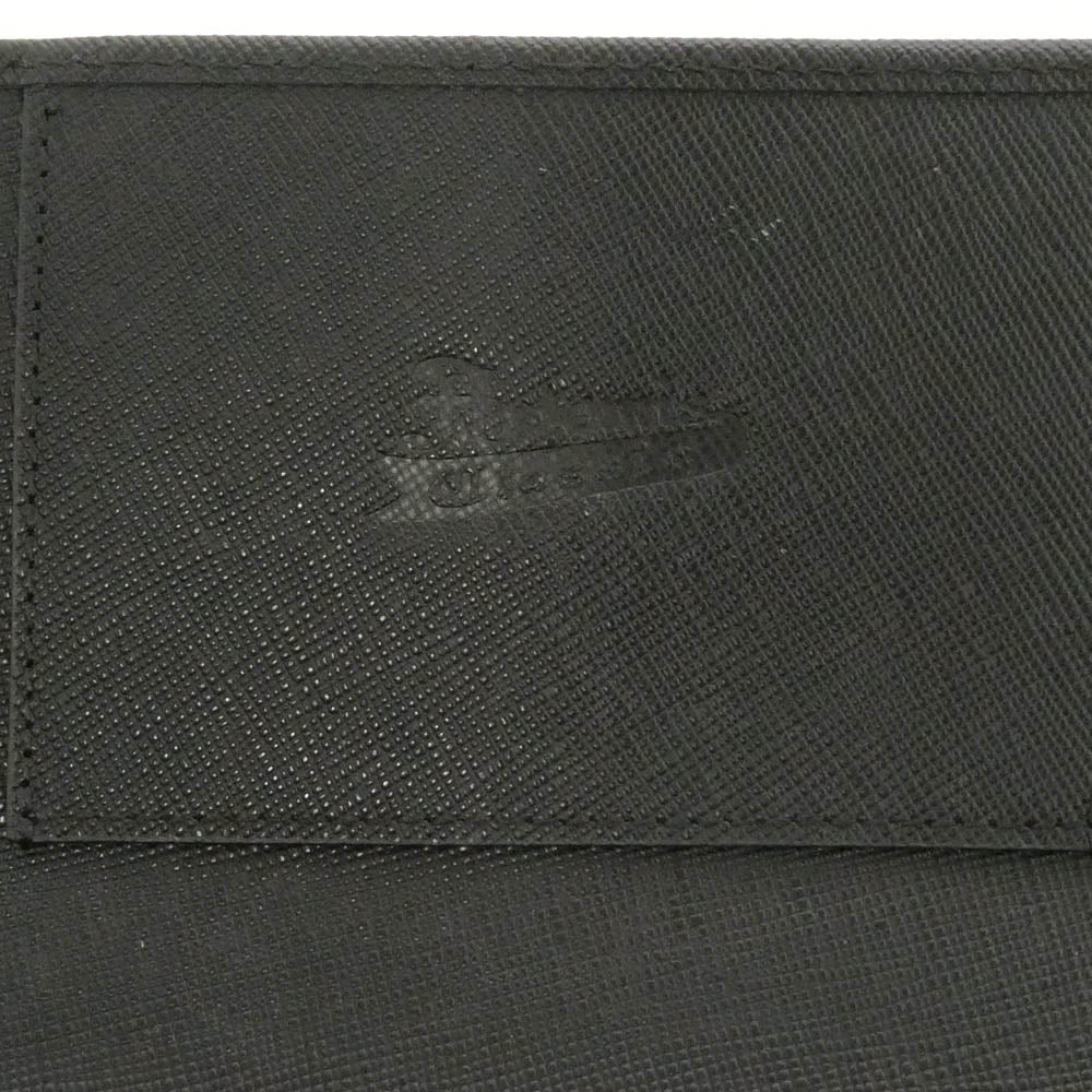 アルテミスクラシック ACW0015 ギャランティ付属 Genuine leather saffiano corner wallet 本革 サフィアーノ コーナー ウォレット 財布 ブラック系【中古】