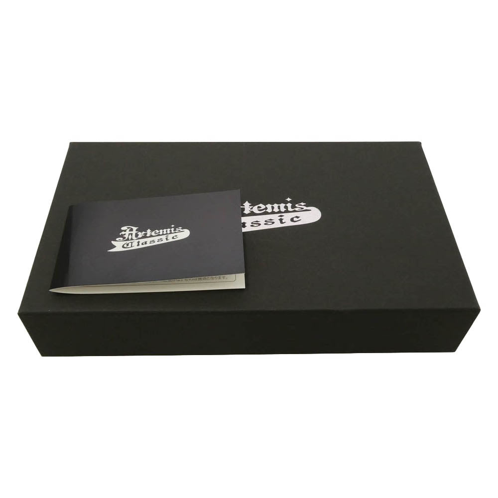 アルテミスクラシック ACW0015 ギャランティ付属 Genuine leather saffiano corner wallet 本革 サフィアーノ コーナー ウォレット 財布 ブラック系【中古】