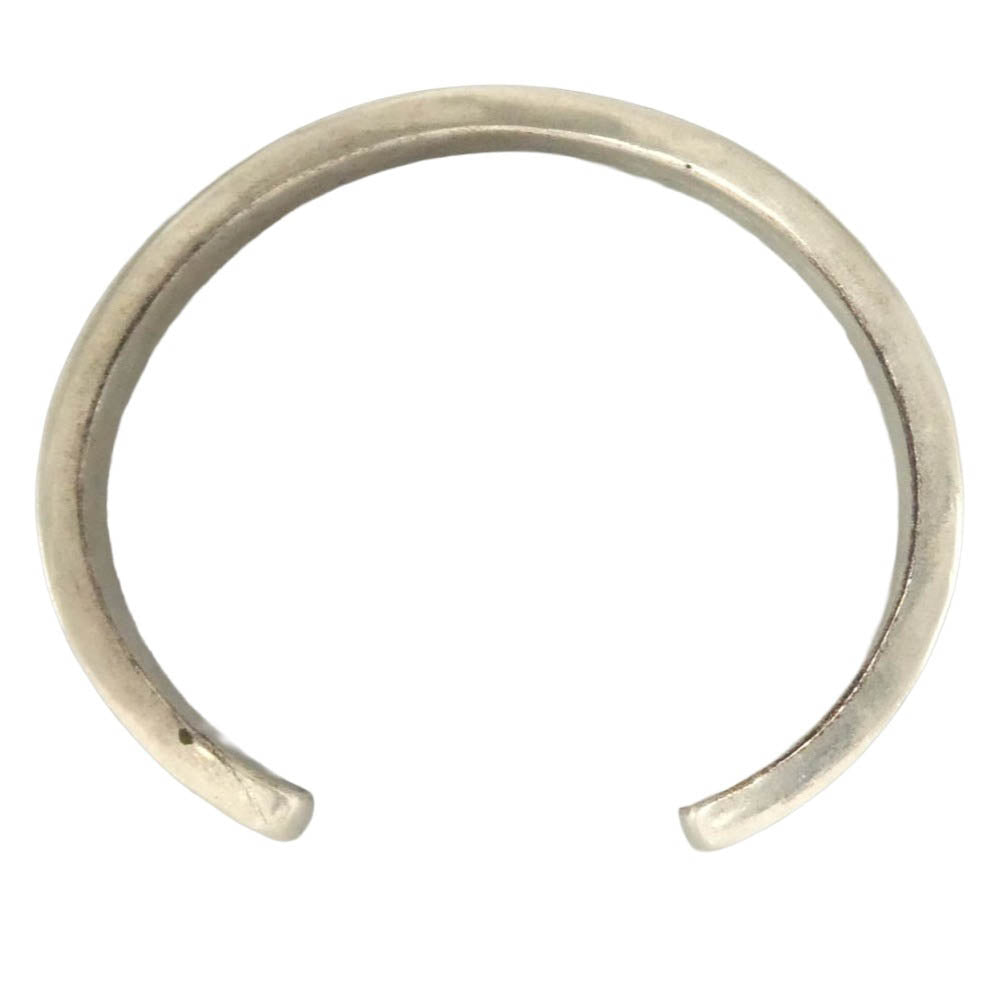 GABOR ガボール BG-102 ギャランティ付属 Gaboratory Multi Stamp Quarter Flat Bar Bangle 7mm Bold ガボラトリー マルチ スタンプ クォ―ター フラット バー バングル シルバー系【中古】