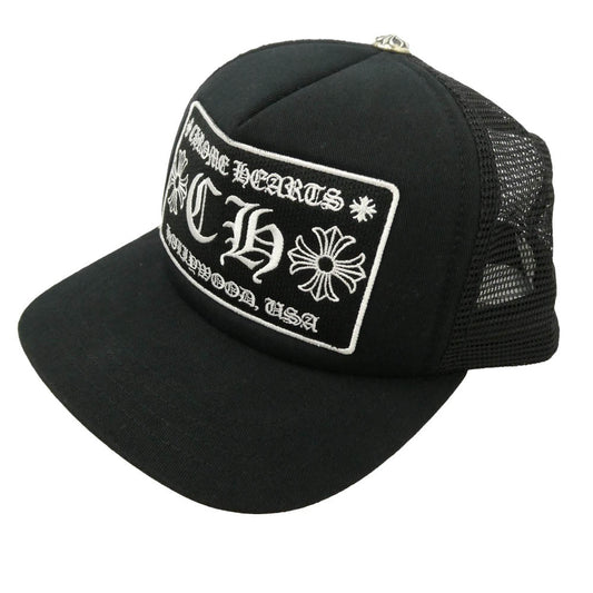CHROME HEARTS クロムハーツ（原本無） CH Hollywood USA Limited TRUCKER CAP ハリウッド限定トラッカー メッシュ キャップ 帽子 ブラック系 51-61【中古】