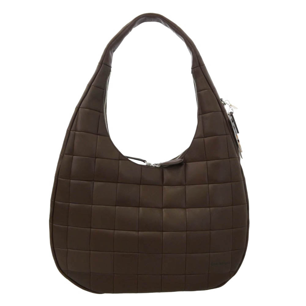 COACH コーチ CCM66 Coachtopia コーチトピア ラージ クレセント ショルダー トート バッグ ブラウン系【極上美品】【中古】