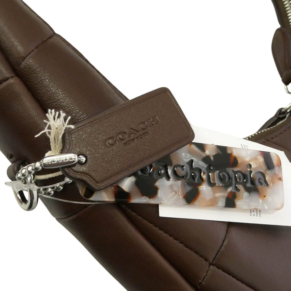 COACH コーチ CCM66 Coachtopia コーチトピア ラージ クレセント ショルダー トート バッグ ブラウン系【極上美品】【中古】