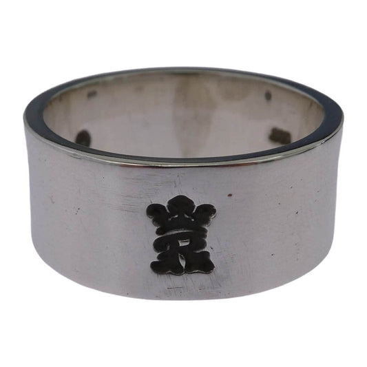 REID MFG リード エムエフジー rrg014 ギャランティ付属 LOGO BAND CROWN R ロゴ バンド クラウン アール リング シルバー系 21.5号【美品】【中古】