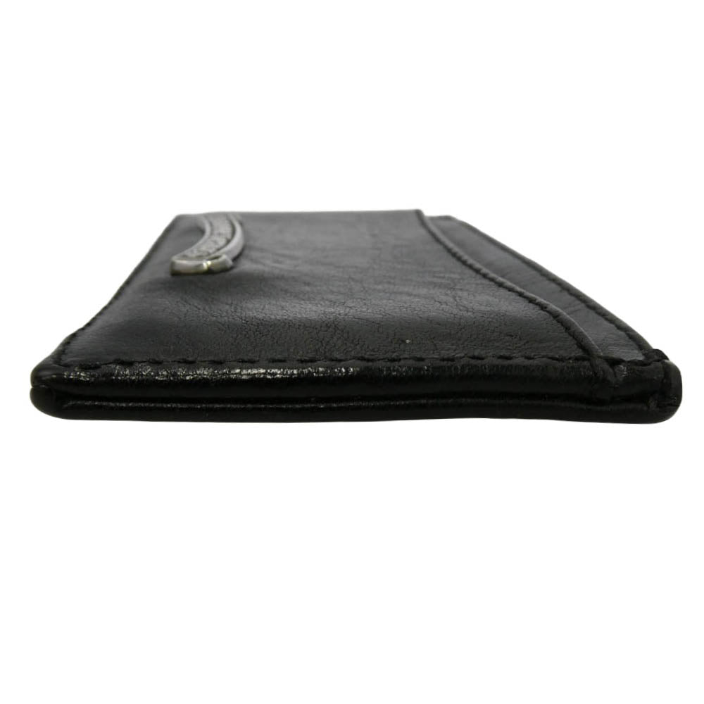 CHROME HEARTS クロムハーツ（原本無） JOTTER ジョッター スクロールラベル付き レザー カードケース ブラック系【中古】