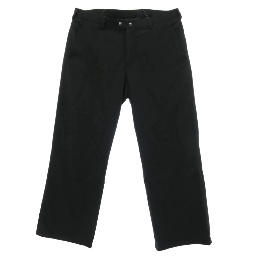 CHROME HEARTS クロムハーツ（原本無） クロスボールボタン フレアニー ウール トラウザー スラックス ロングパンツ ブラック系 32【中古】