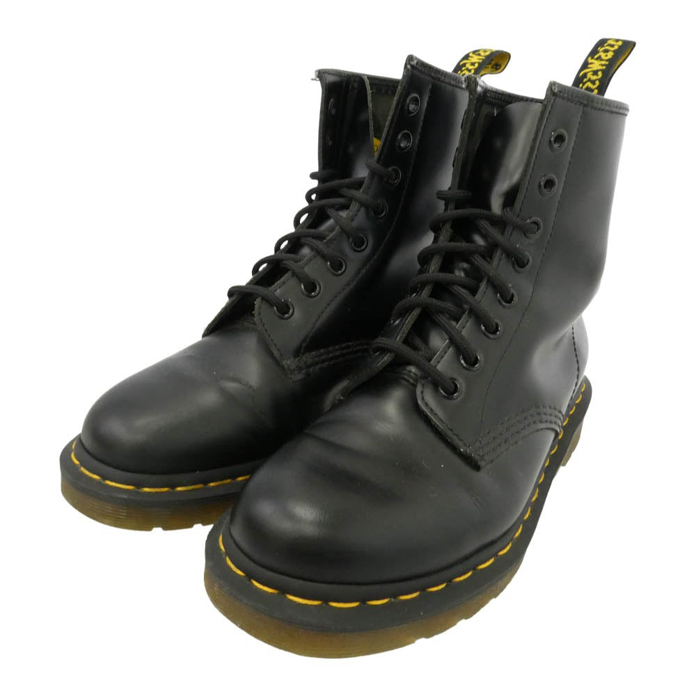 Dr.Martens ドクターマーチン 8ホール レザー ブーツ ブラック系 UK5【中古】