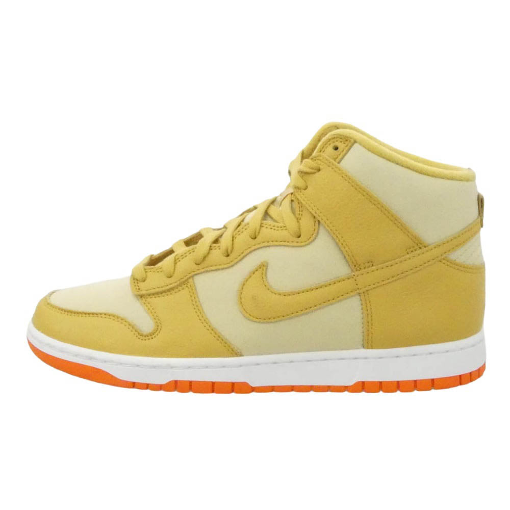 NIKE ナイキ DV7215-700 Dunk High Retro PRM Gold Canvas ダンク ハイ レトロ プレミアム ゴールドキャンバス スニーカー ゴールド系 29cm【美品】【中古】