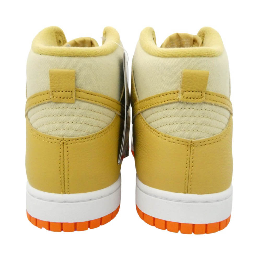 NIKE ナイキ DV7215-700 Dunk High Retro PRM Gold Canvas ダンク ハイ レトロ プレミアム ゴールドキャンバス スニーカー ゴールド系 29cm【美品】【中古】
