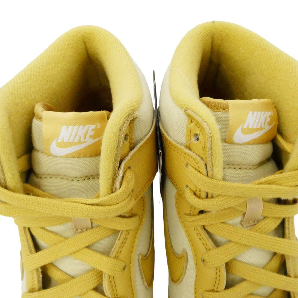 NIKE ナイキ DV7215-700 Dunk High Retro PRM Gold Canvas ダンク ハイ レトロ プレミアム ゴールドキャンバス スニーカー ゴールド系 29cm【美品】【中古】