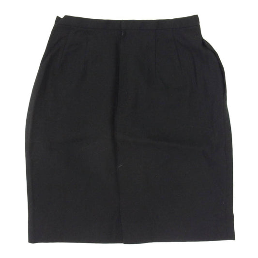 Christian Dior クリスチャンディオール NEI5G3404 ひざ丈 ウール タイト スカート ブラック系 L【中古】