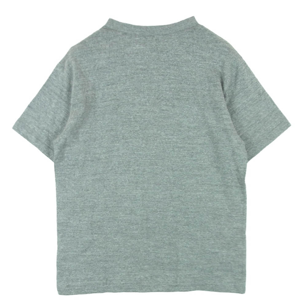 WAREHOUSE ウエアハウス 4082 1button Henley 1ボタン ヘンリーネック 半袖 Tシャツ グレー系 HEATHER GRAY M【極上美品】【中古】